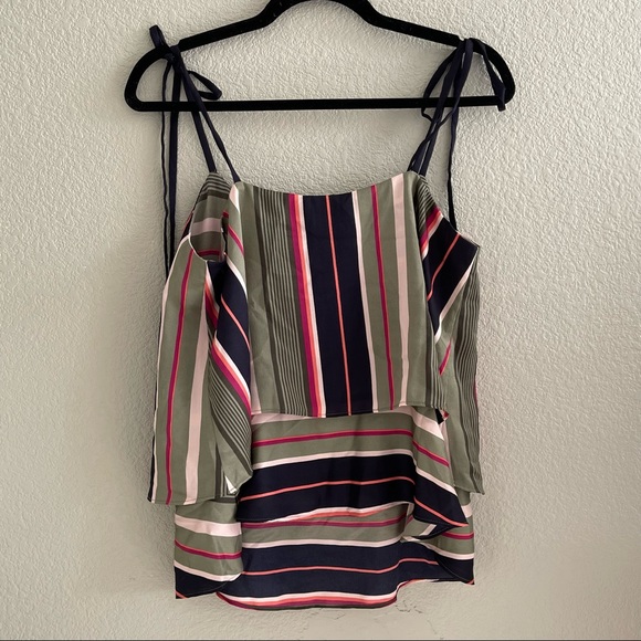 NWT Banana Republic Striped Top with Tie-Straps - Picture 3 of 6